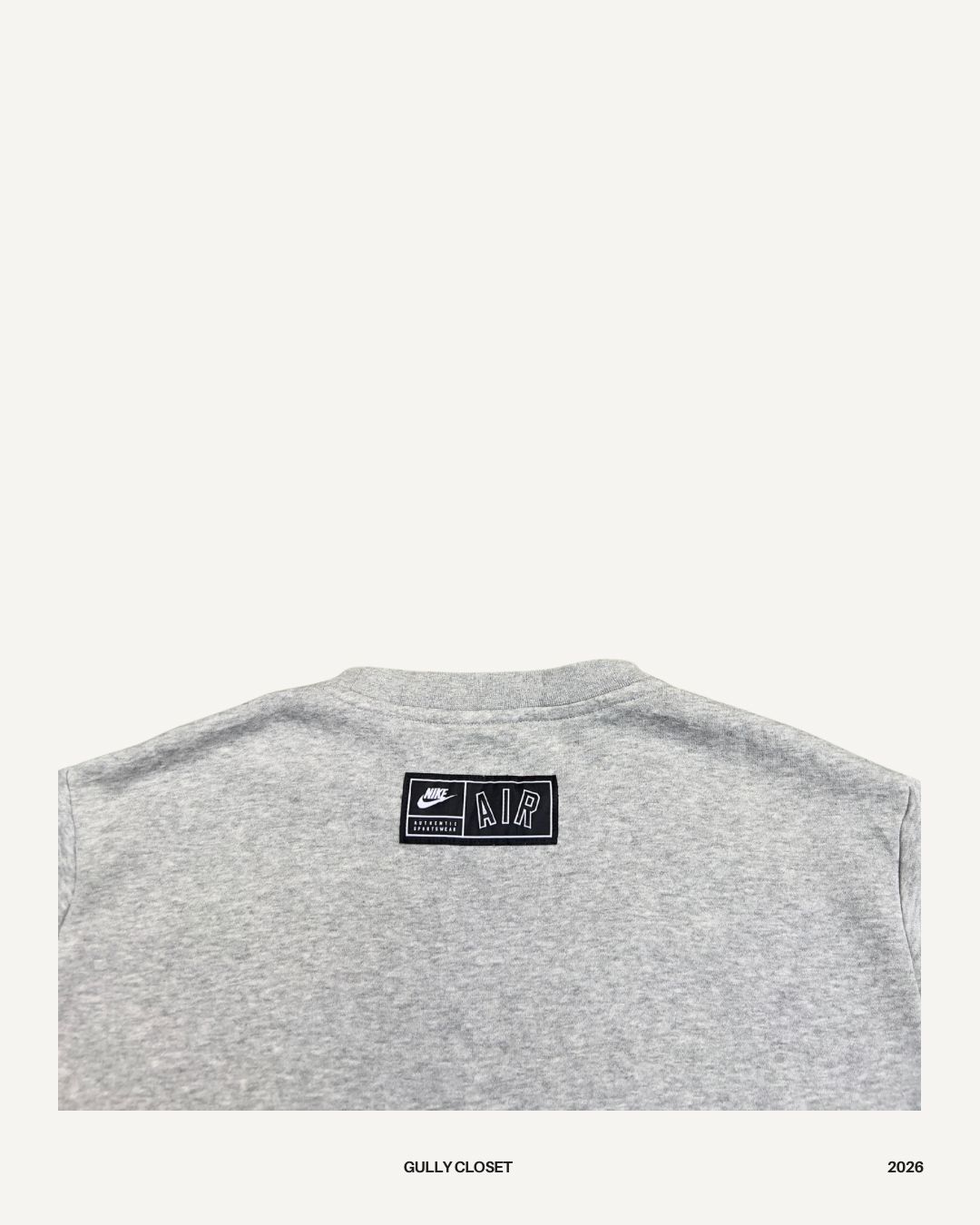 Nike Air Spellout Sweater – Classic Logo Streetwear Crewneck - Gully Closet