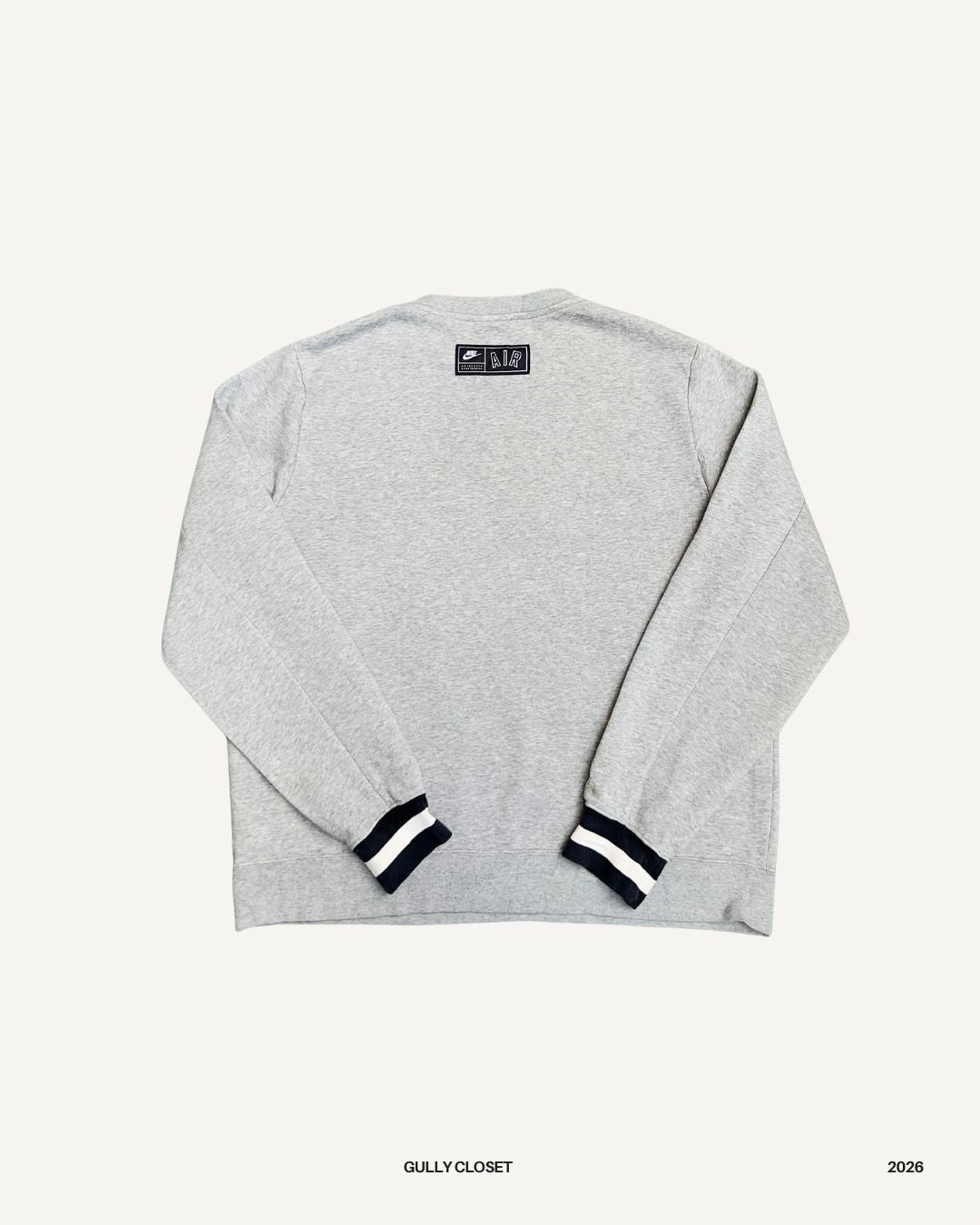 Nike Air Spellout Sweater – Classic Logo Streetwear Crewneck - Gully Closet