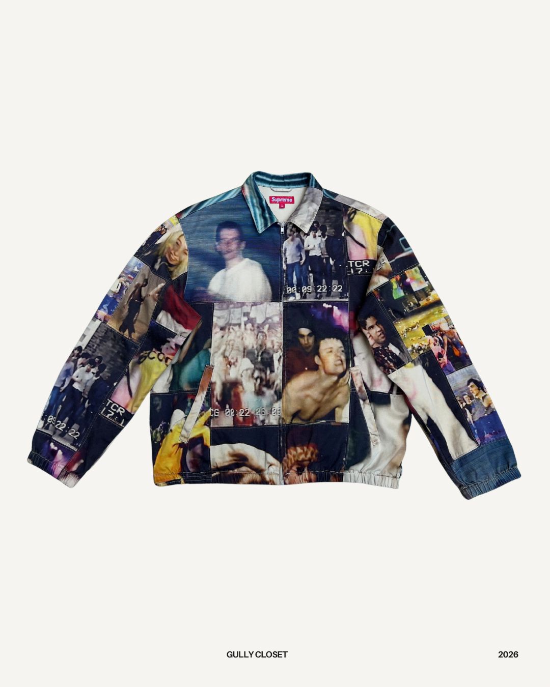 Supreme x Mark Leckey Hardcore Patchwork Harrington Jacket - Gully Closet