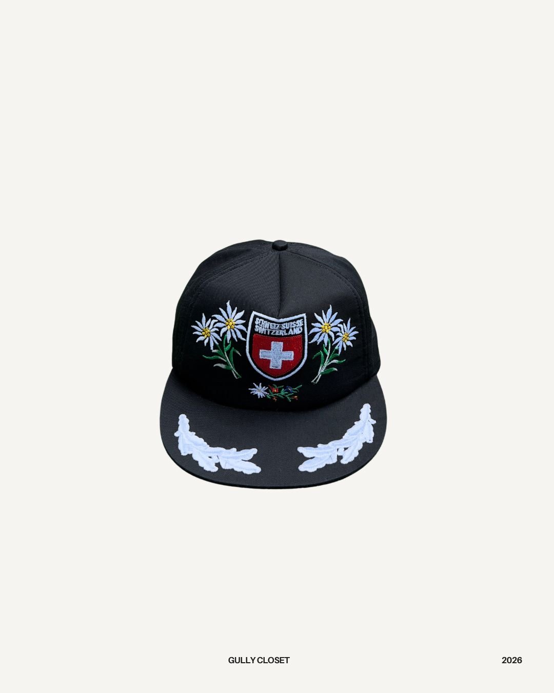 Vintage Switzerland Cap – Retro Embroidered Classic Hat - Gully Closet